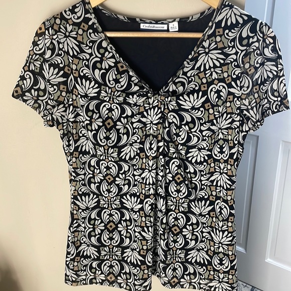Croft & Barrow patterned v-neck - Picture 1 of 12